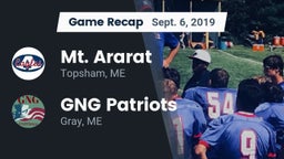 Recap: Mt. Ararat  vs. GNG Patriots 2019