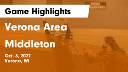 Verona Area  vs Middleton  Game Highlights - Oct. 6, 2022