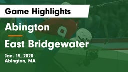 Abington  vs East Bridgewater  Game Highlights - Jan. 15, 2020