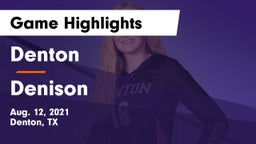 Denton  vs Denison  Game Highlights - Aug. 12, 2021