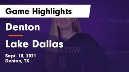 Denton  vs Lake Dallas Game Highlights - Sept. 10, 2021