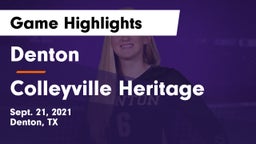 Denton  vs Colleyville Heritage Game Highlights - Sept. 21, 2021