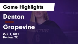 Denton  vs Grapevine Game Highlights - Oct. 1, 2021