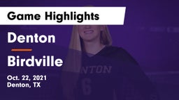 Denton  vs Birdville  Game Highlights - Oct. 22, 2021