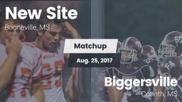 Matchup: New Site  vs. Biggersville  2017