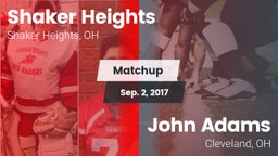 Matchup: Shaker Heights High  vs. John Adams  2017