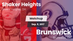 Matchup: Shaker Heights High  vs. Brunswick  2017
