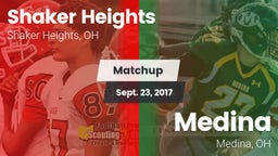 Matchup: Shaker Heights High  vs. Medina  2017