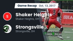 Recap: Shaker Heights  vs. Strongsville  2017