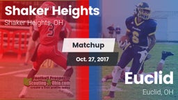 Matchup: Shaker Heights High  vs. Euclid  2017