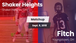 Matchup: Shaker Heights High  vs. Fitch  2018