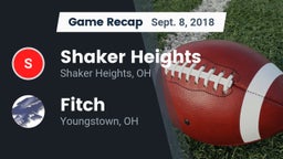 Recap: Shaker Heights  vs. Fitch  2018