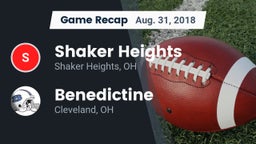 Recap: Shaker Heights  vs. Benedictine  2018