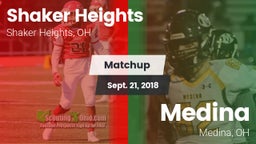 Matchup: Shaker Heights High  vs. Medina  2018