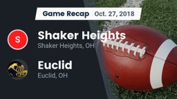 Recap: Shaker Heights  vs. Euclid  2018