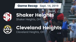 Recap: Shaker Heights  vs. Cleveland Heights  2019