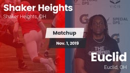 Matchup: Shaker Heights High  vs. Euclid  2019