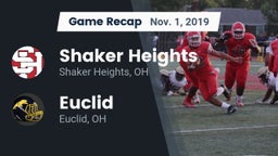 Recap: Shaker Heights  vs. Euclid  2019