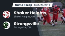 Recap: Shaker Heights  vs. Strongsville  2019