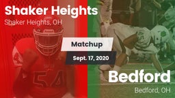 Matchup: Shaker Heights High  vs. Bedford  2020