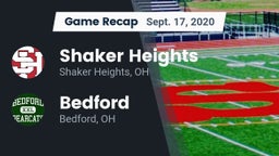 Recap: Shaker Heights  vs. Bedford  2020