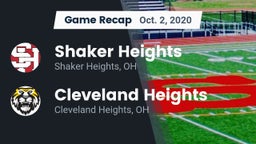 Recap: Shaker Heights  vs. Cleveland Heights  2020