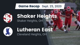 Recap: Shaker Heights  vs. Lutheran East  2020