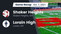 Recap: Shaker Heights  vs. Lorain High 2021