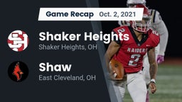 Recap: Shaker Heights  vs. Shaw  2021