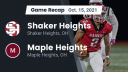 Recap: Shaker Heights  vs. Maple Heights  2021