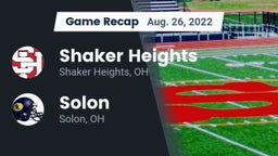 Recap: Shaker Heights  vs. Solon  2022