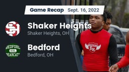 Recap: Shaker Heights  vs. Bedford  2022