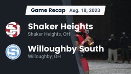 Recap: Shaker Heights  vs. Willoughby South  2023