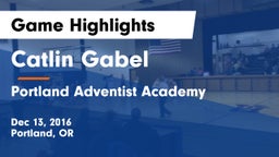 Catlin Gabel  vs Portland Adventist Academy Game Highlights - Dec 13, 2016