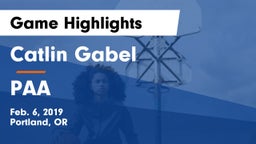 Catlin Gabel  vs PAA Game Highlights - Feb. 6, 2019