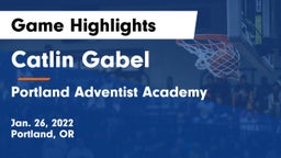 Catlin Gabel  vs Portland Adventist Academy Game Highlights - Jan. 26, 2022