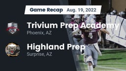 Recap: Trivium Prep Academy vs. Highland Prep   2022