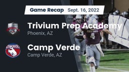 Recap: Trivium Prep Academy vs. Camp Verde  2022