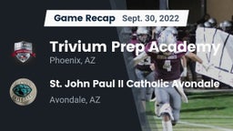 Recap: Trivium Prep Academy vs. St. John Paul II Catholic Avondale 2022