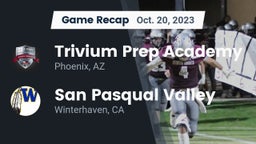 Recap: Trivium Prep Academy vs. San Pasqual Valley  2023