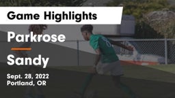 Parkrose  vs Sandy  Game Highlights - Sept. 28, 2022