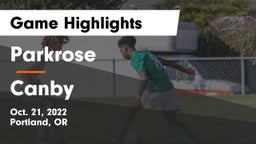 Parkrose  vs Canby  Game Highlights - Oct. 21, 2022