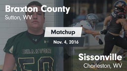 Matchup: Braxton County High  vs. Sissonville  2016