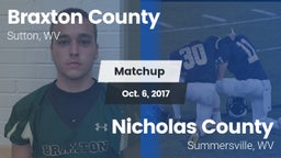 Matchup: Braxton County High  vs. Nicholas County  2017