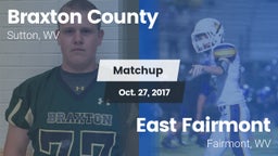 Matchup: Braxton County High  vs. East Fairmont  2017