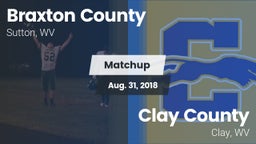 Matchup: Braxton County High  vs. Clay County  2018
