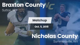 Matchup: Braxton County High  vs. Nicholas County  2018