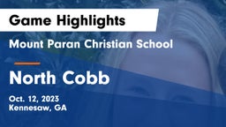 Mount Paran Christian School vs North Cobb  Game Highlights - Oct. 12, 2023