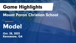 Mount Paran Christian School vs Model  Game Highlights - Oct. 28, 2023