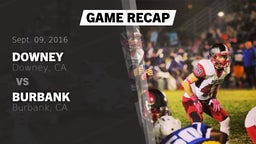 Recap: Downey  vs. Burbank  2016